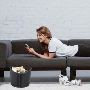 Produktbild für Kaminholzkorb Relaxdays 10028790 L, schwarz