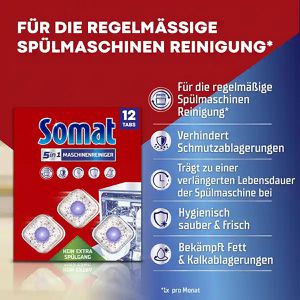 Produktbild für Spülmaschinenreiniger Somat Duo 5 in 1 Maschinenreiniger, Tabs