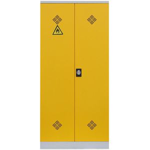 Produktbild für Umweltschrank Lüllmann 566256, grau / rapsgelb