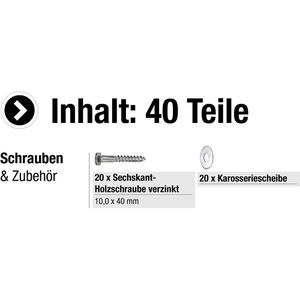 Produktbild für Holzschrauben Connex B30021, verzinkt, Set