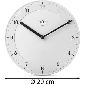 Produktbild für Wanduhr Braun BC06B, Kunststoff, analog, Quarzuhr
