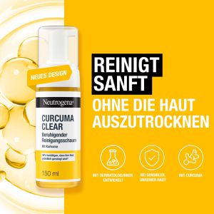 Produktbild für Reinigungsschaum Neutrogena Curcuma Clear Beruhigend