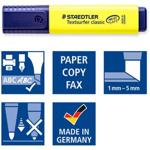 Produktbild für Textmarker Staedtler Textsurfer Classic, 4 Stück