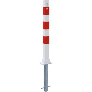 Produktbild für Absperrpfosten Schake 470UZHB, rot/weiß, aus Metall