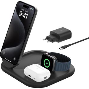 Produktbild für Ladestation Belkin BoostCharge einklappbar 3in1