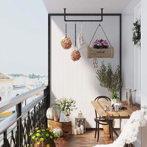 Produktbild für Wandgarderobe Songmics HSR67BK, Metall