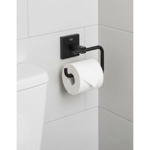 Produktbild für Toilettenpapierhalter GROHE Start Cube 409782430, schwarz matt