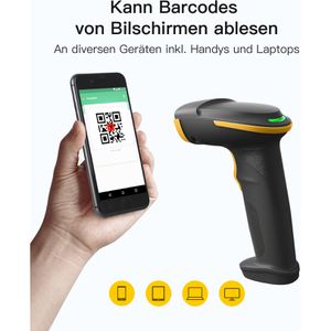 Produktbild für Barcode-Scanner Inateck BCST-54_black, kabellos