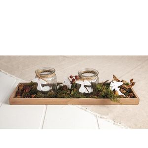 Produktbild für Windlicht Rayher 56877000, Rillen, Teelichthalter