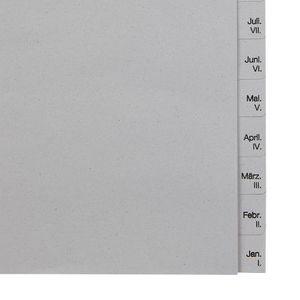 Produktbild für Register Leitz 1230-00-85 A4-halbe Höhe Überbreite