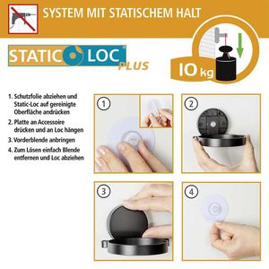 Produktbild für Duschablage Wenko Static-Loc Plus Wandablage Alba