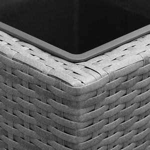 Produktbild für Pflanzkasten CASARIA Sichtschutz-Pflanzkübel grau
