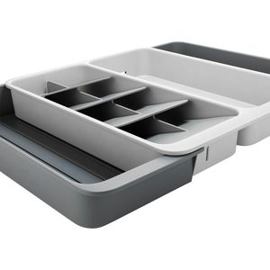 Produktbild für Besteckkasten JosephJoseph DrawerStore, grau, aus Kunststoff