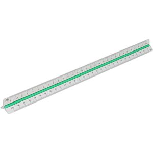 Produktbild für Dreikantmaßstab Rumold 195/DIN/30 Aluminium, 30cm
