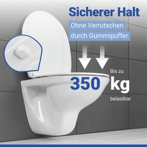 Produktbild für WC-Sitz Wenko Yak 24644100, oval, aus Thermoplast