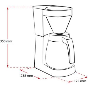 Produktbild für Kaffeemaschine Melitta EasyTop Therm 1023-08, mit Thermoskanne
