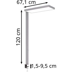 Produktbild für Schreibtischlampe Maul Mauljura, silber, LED, dimmbar