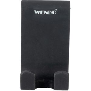 Produktbild für Duschhaken Wenko Silikon Verna Duo beidseitig, schwarz