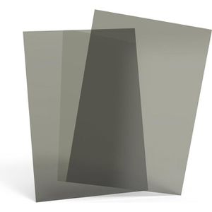 Produktbild für Bindefolien Renz rauchgrau-transparent, 200 mic