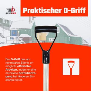 Produktbild für Schneeschieber SHW 55633, mit D-Griff