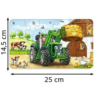 Produktbild für Puzzle Ravensburger 06044, Traktor auf dem Bauernhof