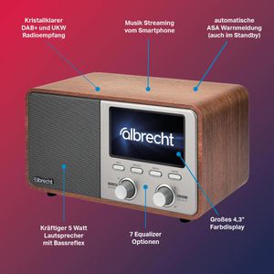 Produktbild für Radio Albrecht DR 760 DAB+