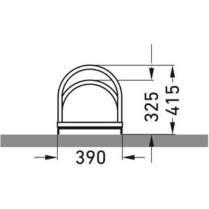 Produktbild für Fahrradständer WSM 5162, Bodenmontage / freistehend