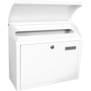 Produktbild für Briefkasten PROREGAL Denian, weiß, aus Stahl