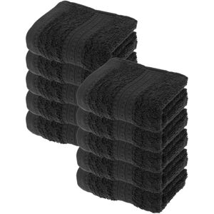 Handtuch Julie-Julsen Bio, schwarz, 30 x 50 cm