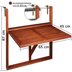Produktbild für Klapptisch CASARIA 102331, aus Holz