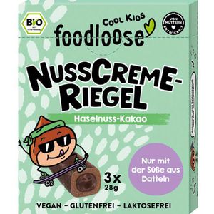 Fruchtriegel foodloose Nusscremeriegel Kakao, BIO