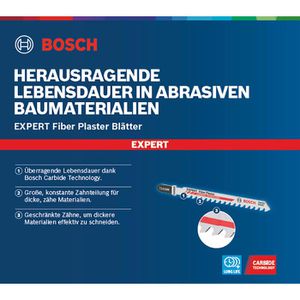 Produktbild für Stichsägeblätter Bosch Expert Fiber Plaster T141HM