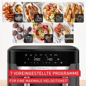 Produktbild für Heißluftfritteuse Tefal Dual Easy Fry &amp; Grill, EY942H, XXL