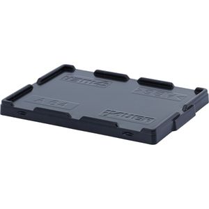 Produktbild für Eurobox-Deckel AUER A 64, schwarz