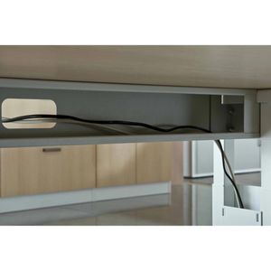 Produktbild für Schreibtisch Hammerbacher O-Serie, eiche / graphit