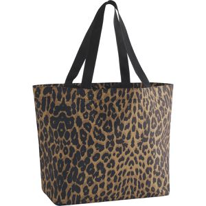 Produktbild für Einkaufstasche BagBase Leopard Tote BG723, schwarz / braun