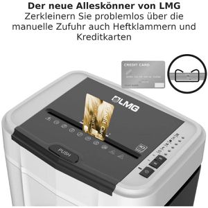 Produktbild für Aktenvernichter LMG Auto120P5, mit Rollen