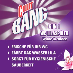 Produktbild für WC-Duftspüler Cillit-Bang 6 in 1, Wilde Orchidee