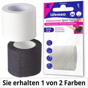 Produktbild für Tapeverband Lifemed Sport-Tape, wasserabweisend