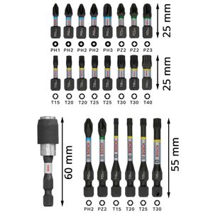 Produktbild für Bohrer-Bit-Set Bosch PRO Impact Mixed Set
