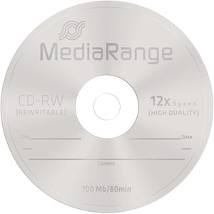 Produktbild für CD-Rohlinge MediaRange MR235, wiederbeschreibbar, CD-RW