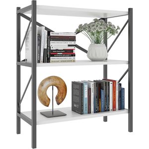 Produktbild für Bücherregal VCM Insasi, 918397, schwarz / weiß