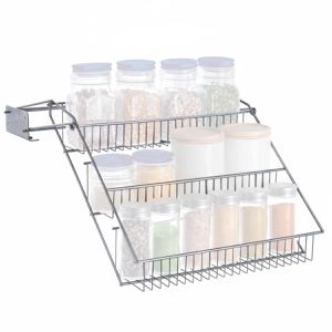 Gewürzregal Metaltex Up&Down 365011095, silber, mit 3 Etagen