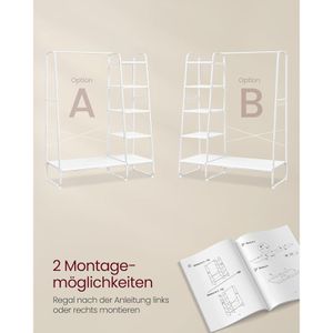 Produktbild für Garderobenständer Vasagle RGR116W02, weiß