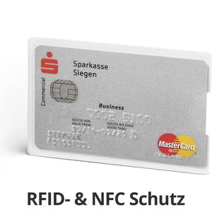 Produktbild für Kreditkartenhülle Durable 890319, silber