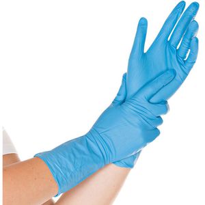 Produktbild für Einmalhandschuhe Franz-Mensch Super High Risk, blau, 50 Stück