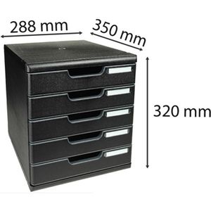 Produktbild für Schubladenbox Exacompta 301414D, Modulo, A4