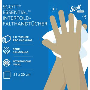Produktbild für Papierhandtücher Scott 6617, 1-lagig
