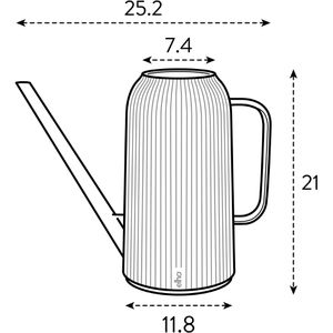 Produktbild für Gießkanne elho Vibes Fold, leinenweiß