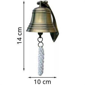 Produktbild für Schiffsglocke SEA-CLUB 8519, Ø 10cm, antik